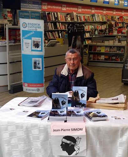 dedicace du livre: Noir d'Ivoire par Jean-Pierre Simoni