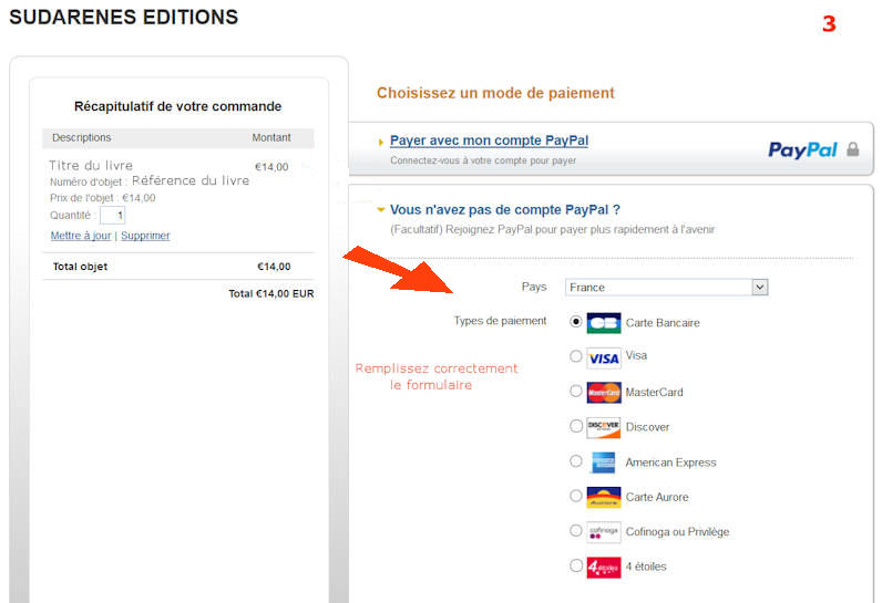 Paiement paypal