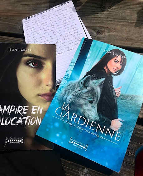 Photo des livres: Vampire en Colocation et La Gardienne par Elin Bakker