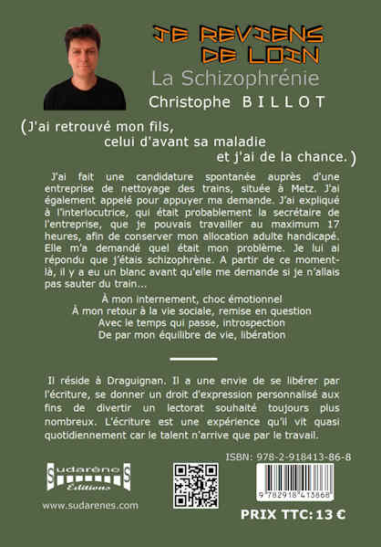 Photo du livre: Je reviens de loin par Chritophe Billot