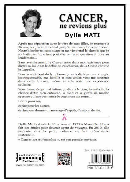 Photo  du livre: Cancer, ne reviens plus  par Dylla Mati