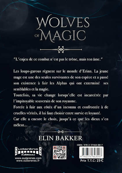 Photo verso du livre: Wolves of Magic  par Elin Bakker