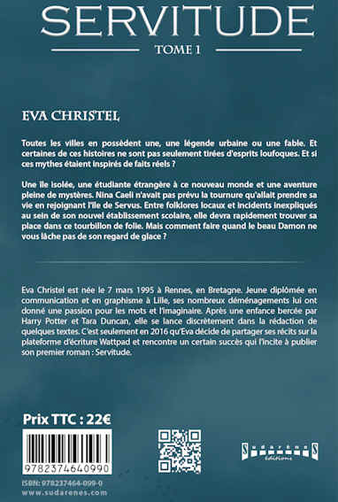 Photo verso du livre: Servitude par Eva Christel