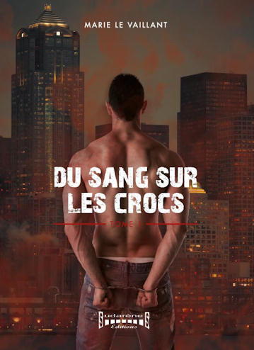 Photo recto du livre:  Du sang sur les crocs par Marie Le Vaillant