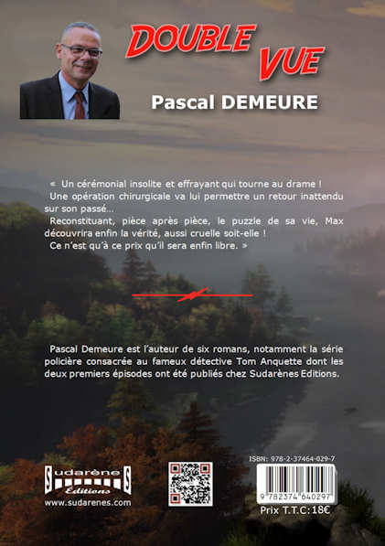 Photo verso du livre: Double Vue par Pascal Demeure