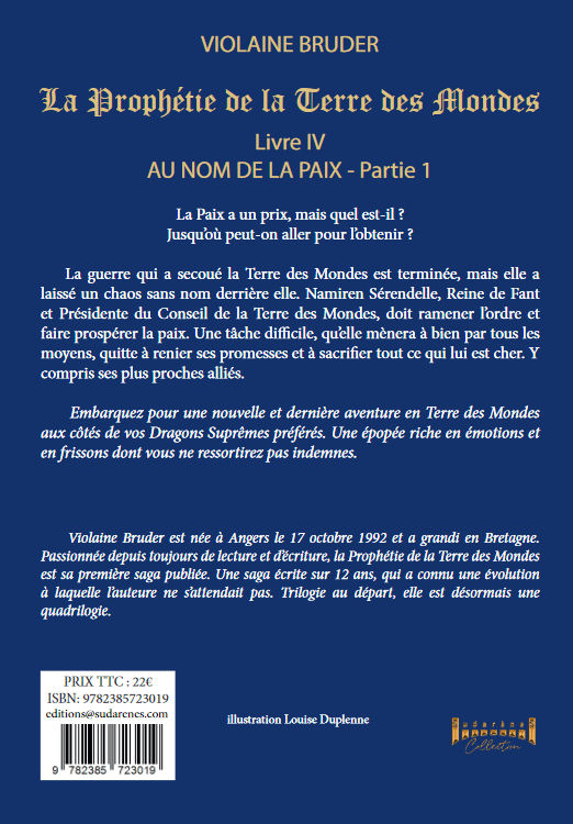 Photo  du livre:La Prophétie de la Terre des Mondes - Livre4 par Violaine Bruder