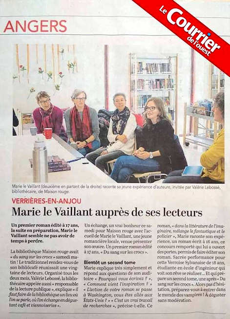 Marie le Vaillant le courrier de l'ouest