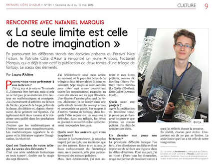 Nataniel Marquis dédicace son livre